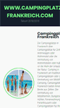 Mobile Screenshot of campingplatze-frankreich.com