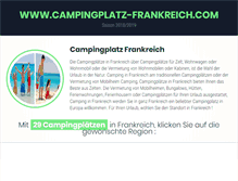 Tablet Screenshot of campingplatze-frankreich.com